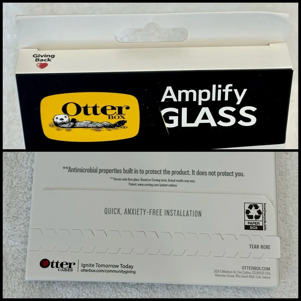 🍎🛡️iPhone 12/13ProMax 💪🏼💯Compatible, OtterBox💪🏼💯Amplify Glass Screen Protector